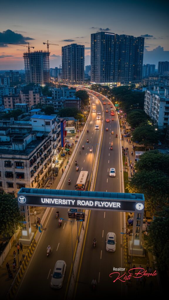 University Road Flyover Open